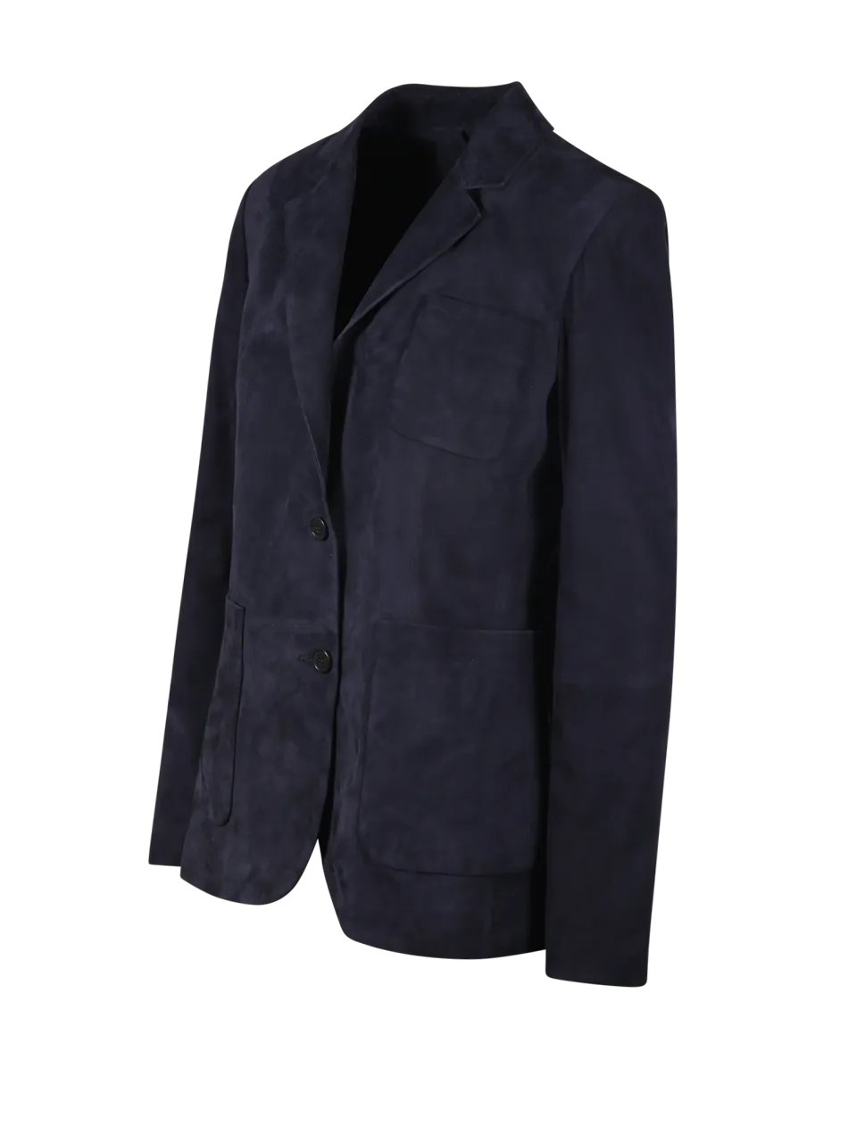 WOMAN DESA 1972 DARK BLUE MEDIUM SUEDE BLAZER JACKET