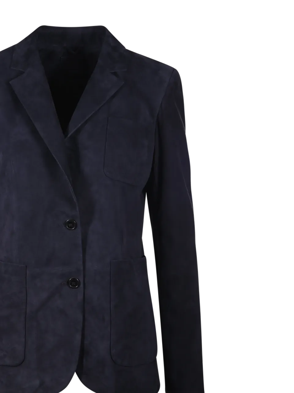 WOMAN DESA 1972 DARK BLUE MEDIUM SUEDE BLAZER JACKET