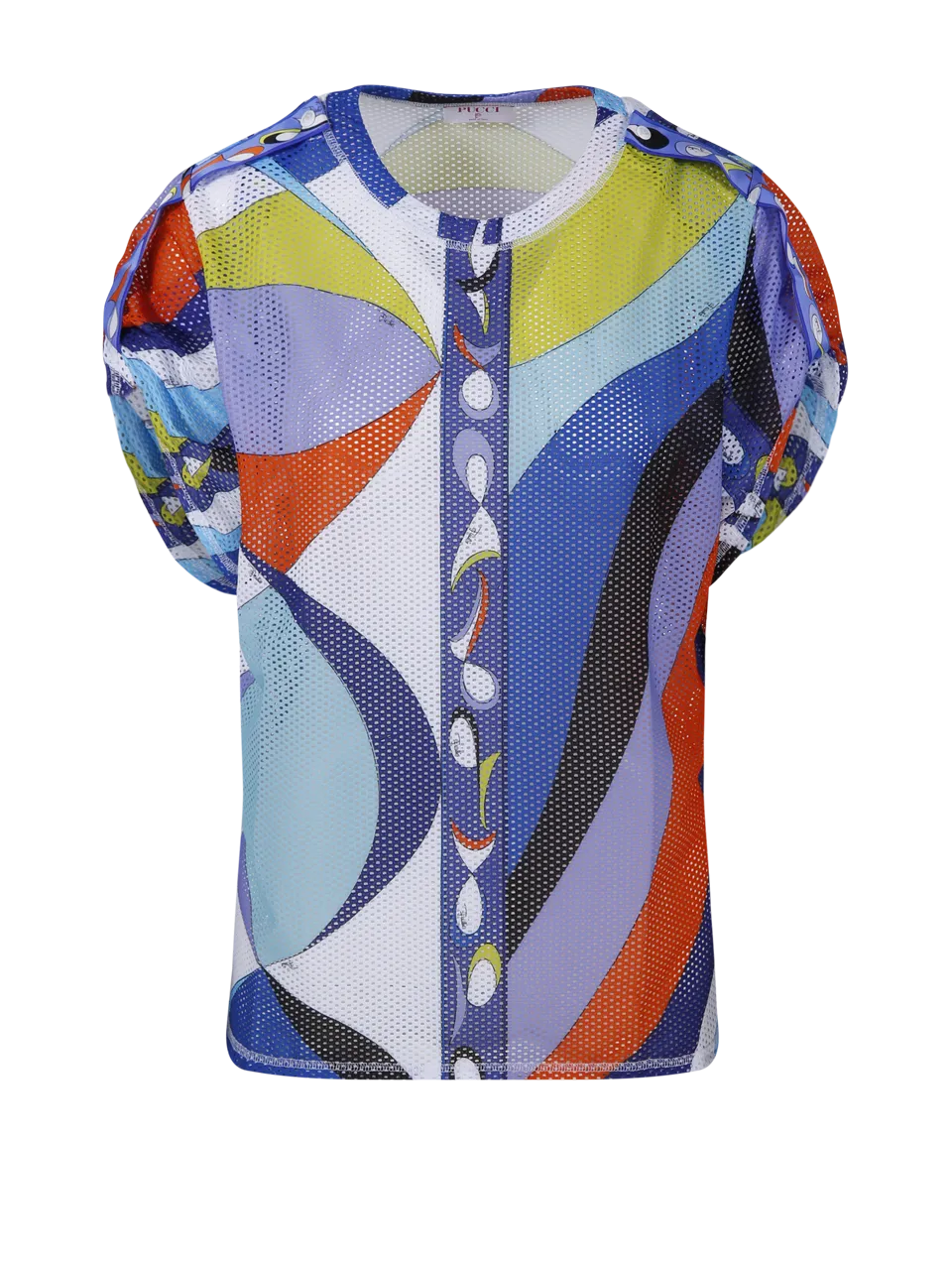 WOMAN EMILIO PUCCI MULTICOLOR VISCOSE S.S. T-SHIRT