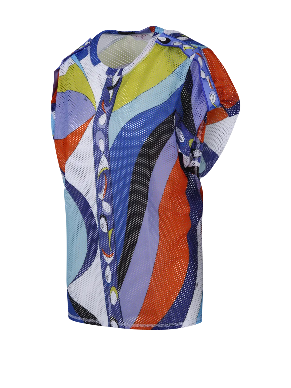 WOMAN EMILIO PUCCI MULTICOLOR VISCOSE S.S. T-SHIRT