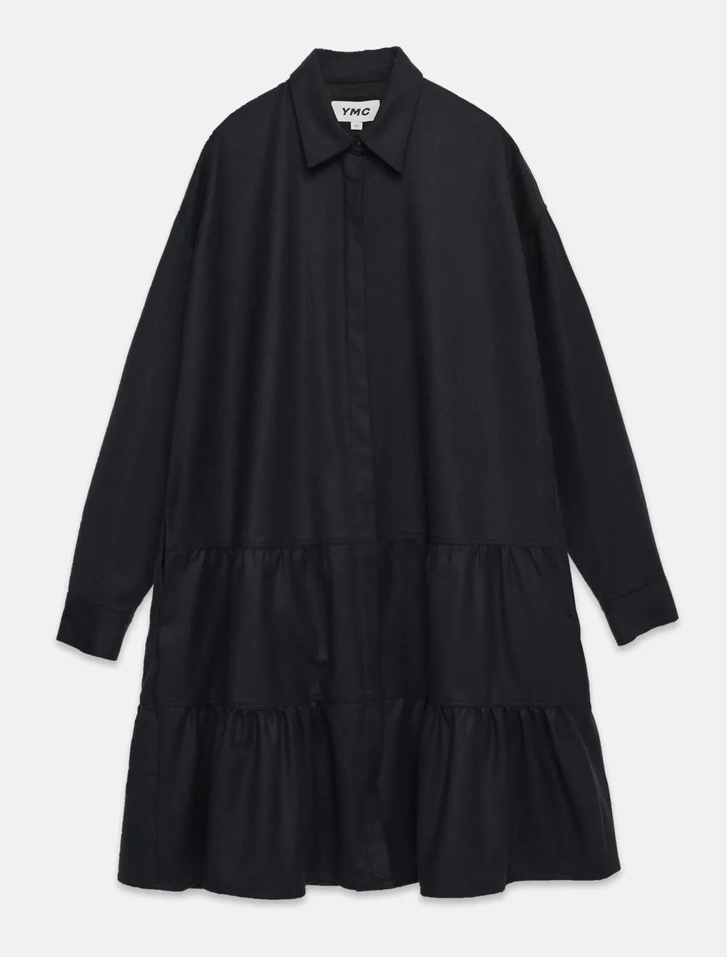 YMC Luna Long Sleeve Dress Navy