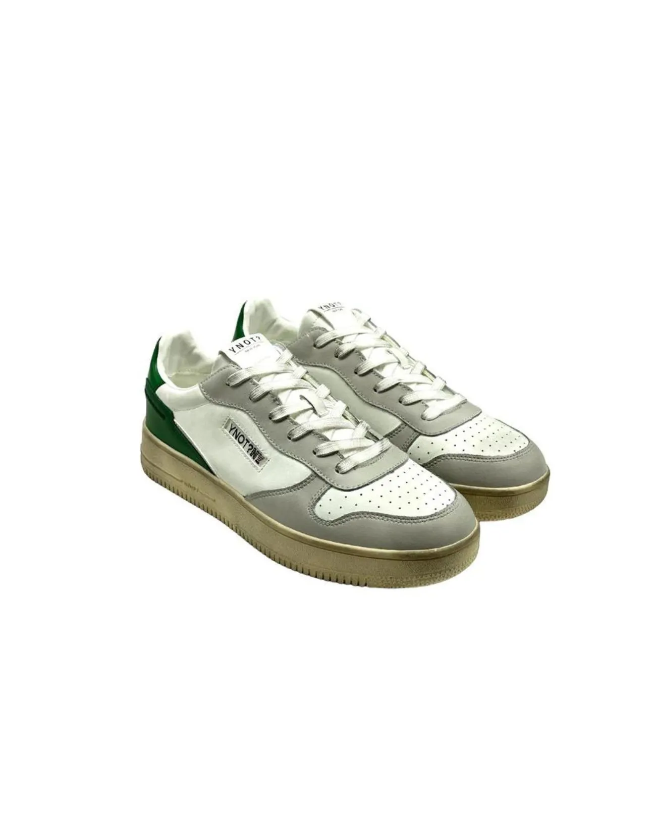 Ynot - Sneakers uomo in pelle con tallone a contrasto New York | Studioarch.com