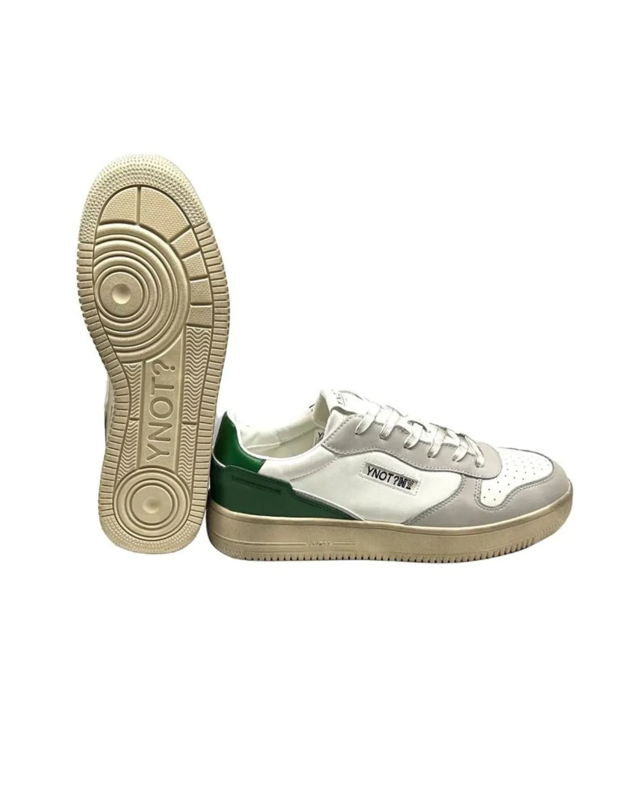 Ynot - Sneakers uomo in pelle con tallone a contrasto New York | Studioarch.com